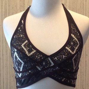 **NOT FOR SALE** Boho Halter Bra w Graphic Print